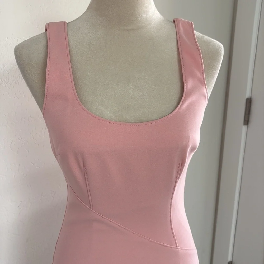 Cinq A Sept Sharon Knotted Crepe Mini Dress, Pink, 4 - Picture 6 of 13